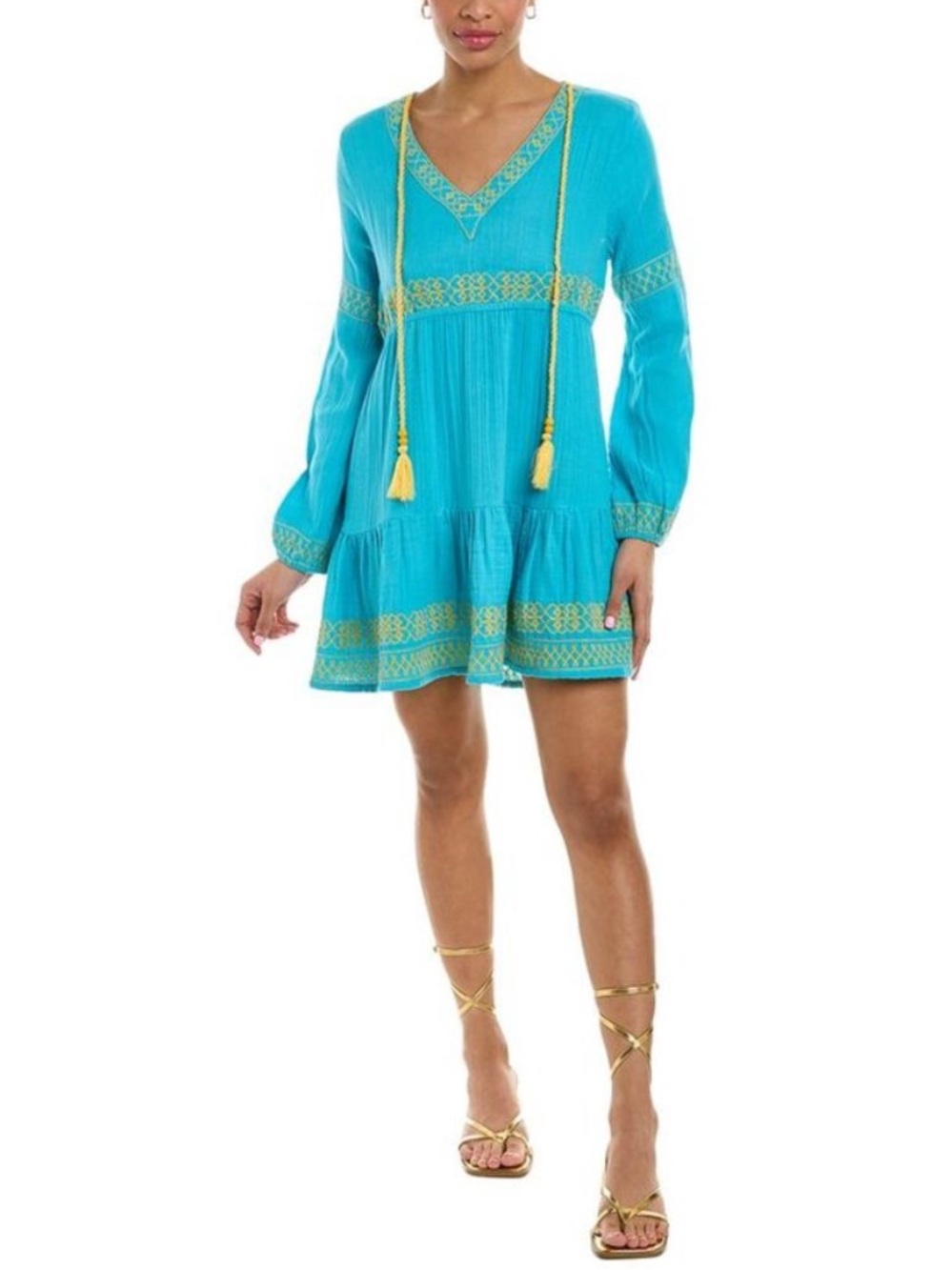 Mer St. Barth Clara Tunic Dress in Ethereal Blue - Women’s Large